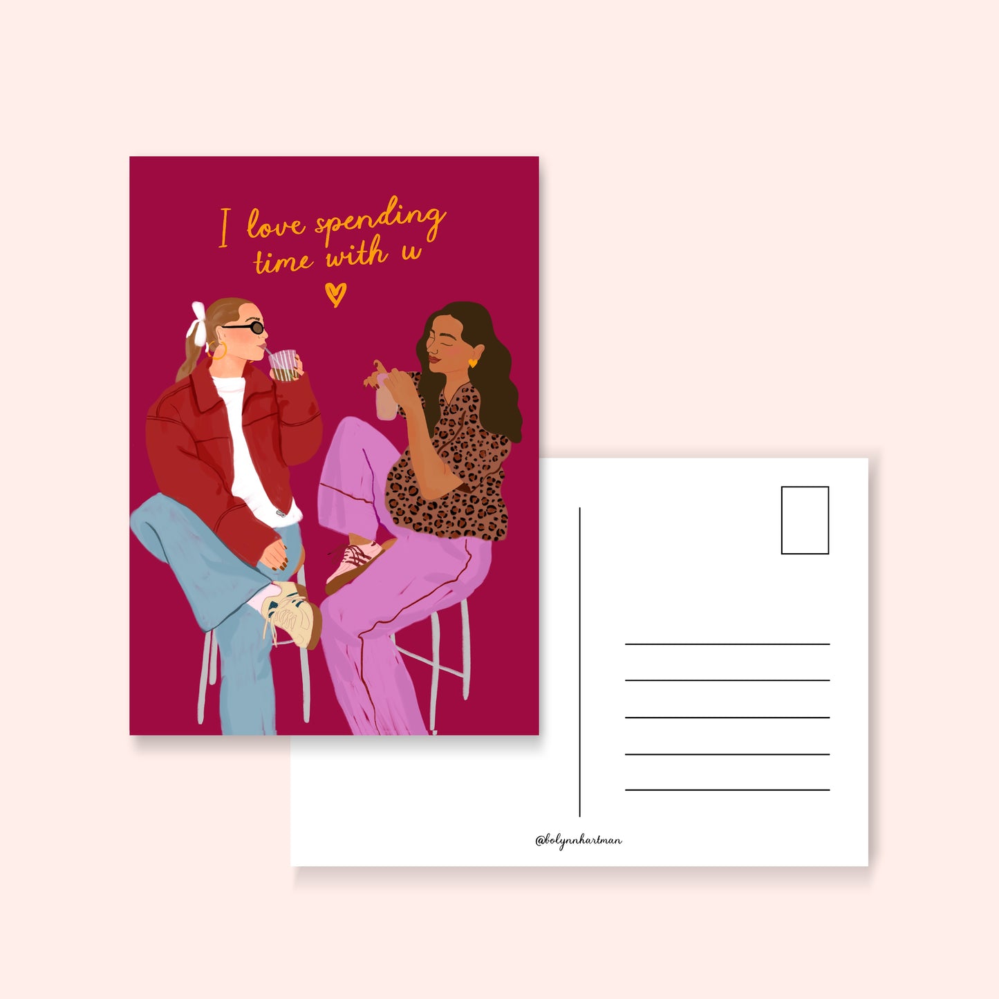 Galentine card - ansichtkaart