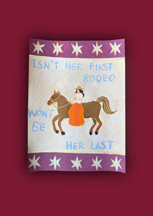 Isn’t her first rodeo