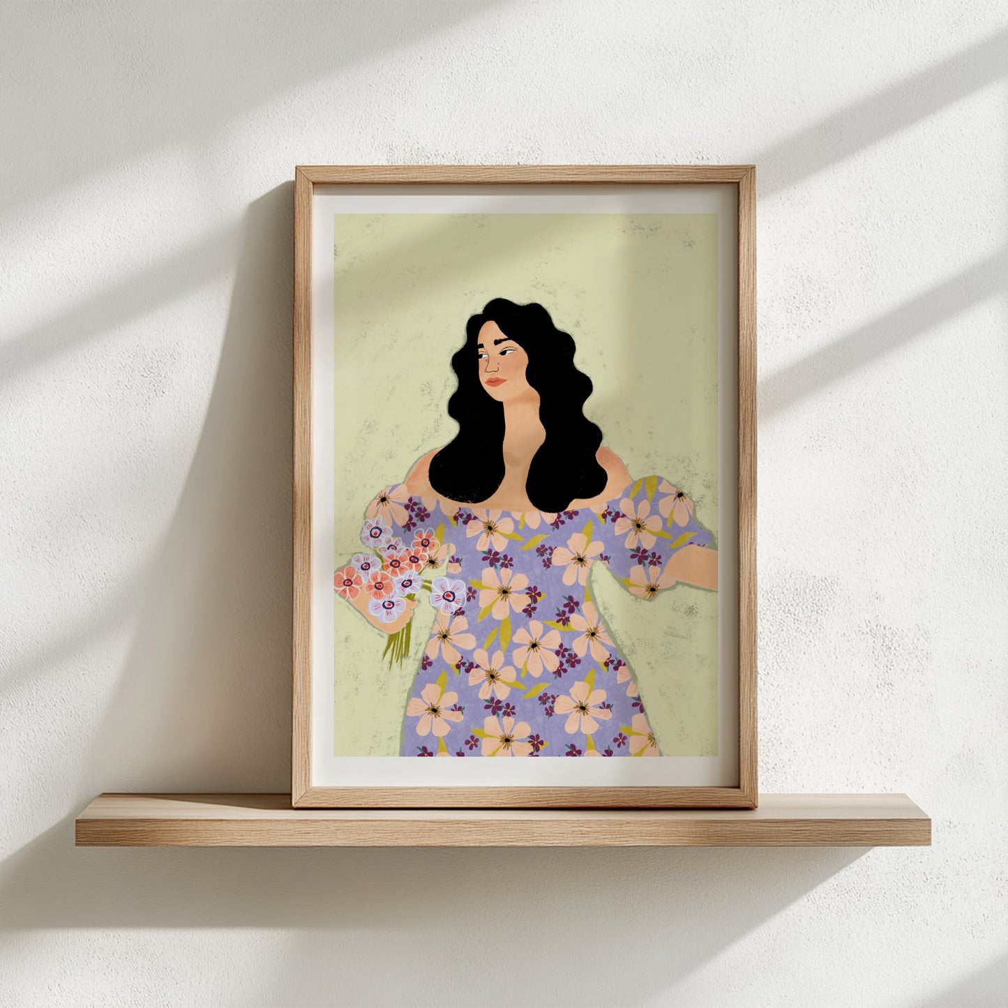 Print -  Lady of the fields