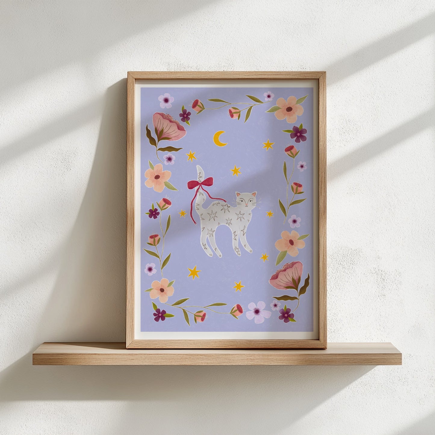 Kinderkamer print - Magical Cat