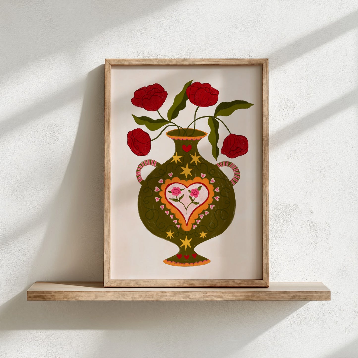 Print -  bohemian vase